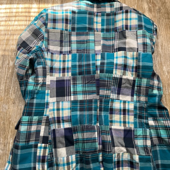 Blue patchwork blazer - Picture 5 of 5